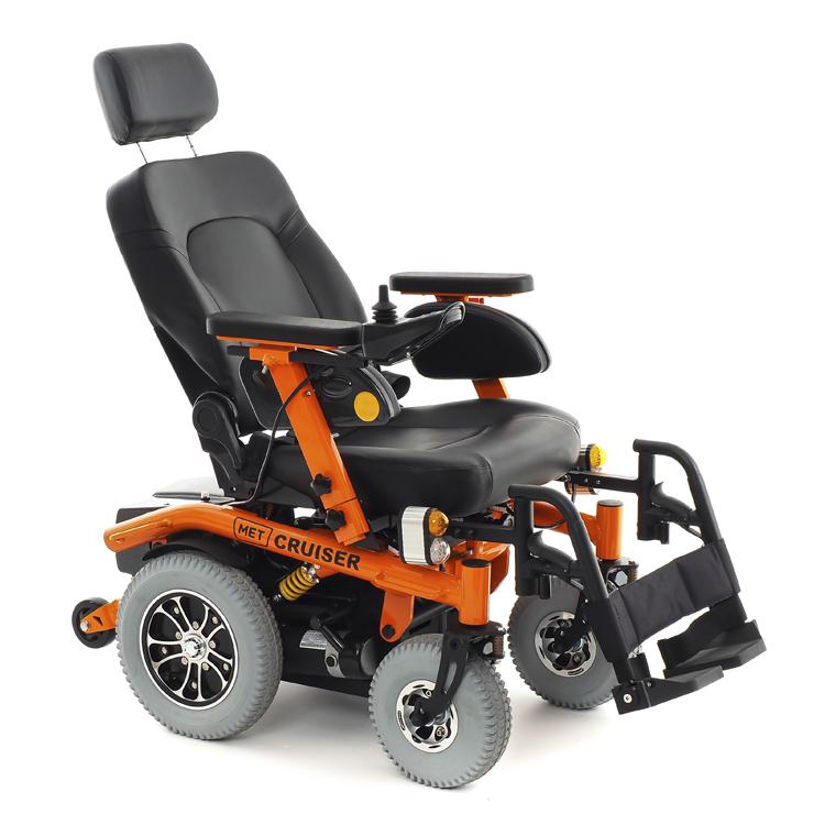 MET CRUISER 21 КРЕСЛО-КОЛЯСКА С ЭЛЕКТРОПРИВОДОМ, АККУМУЛЯТОР 2Х75AH, МОТОР 2Х500W, ОТКИДНАЯ СПИНКА, СЪЕМНОЕ СИДЕНЬЕ, АЛЮМИНИЕВАЯ РАМА, АММОРТИЗАТОРЫ (