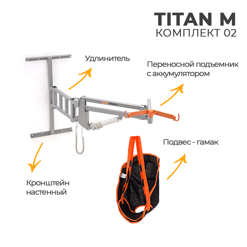 MET TITAN M КОМПЛЕКТ 02 ( НАСТЕННЫЙ ) ПОДЪЁМНИК MET TITAN M + КРОНШТЕЙН НАСТЕННЫЙ ДЛЯ MET TITAN M + КРОНШТЕЙН УДЛИНИТЕЛЬ ДЛЯ MET TITAN M + ПОДВЕС-ГАМА