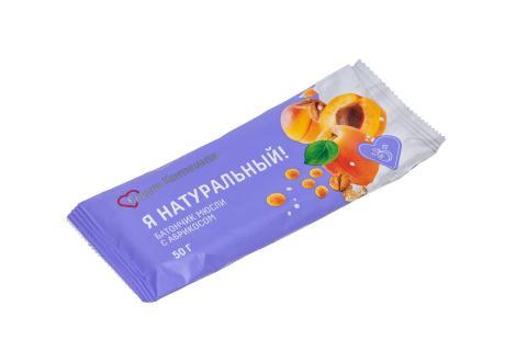 БАТОНЧИК МЮСЛИ СЕРДЦЕ КОНТИНЕНТА Я НАТУРАЛЬНЫЙ! АБРИКОС 50Г