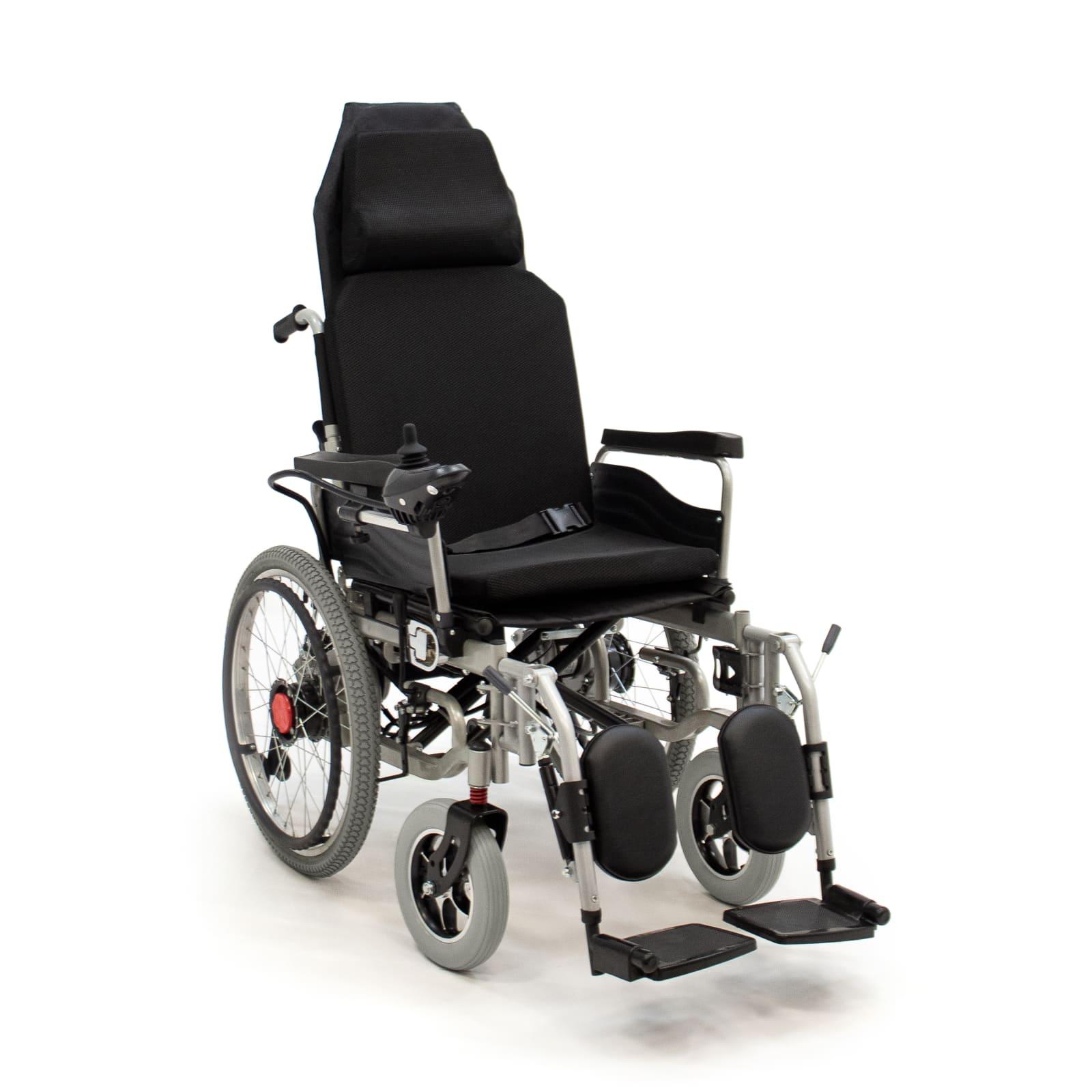 MET COMFORT 42 ЭЛЕКТРИЧЕСКАЯ КРЕСЛО-КОЛЯСКА С РЕГУЛИРУЕМЫМ ПОДГОЛОВНИКОМ И РЕГУЛИРУЕМЫМИ ПОДНОЖКАМИ. ВОЗМОЖНОСТЬ РУЧНОГО УПРАВЛЕНИЯ. АККУМУЛЯТОР 40 АН