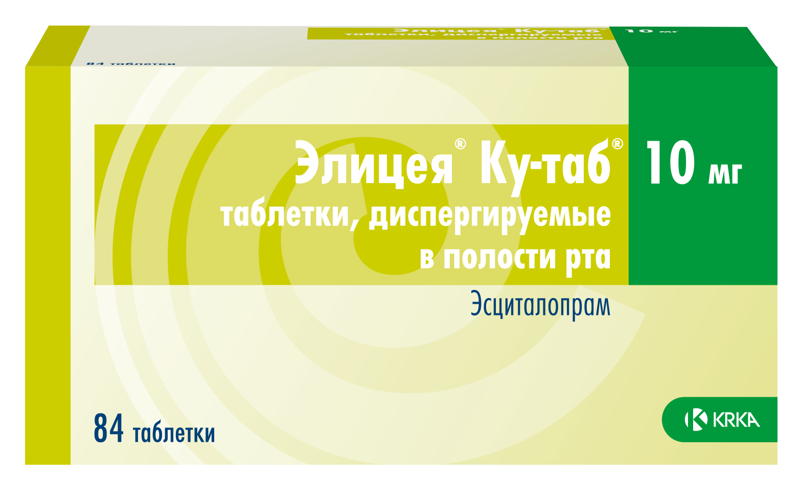 ЭЛИЦЕЯ КУ-ТАБ ТАБЛ. ДИСПЕРГ. В ПОЛОСТИ РТА 10МГ №84