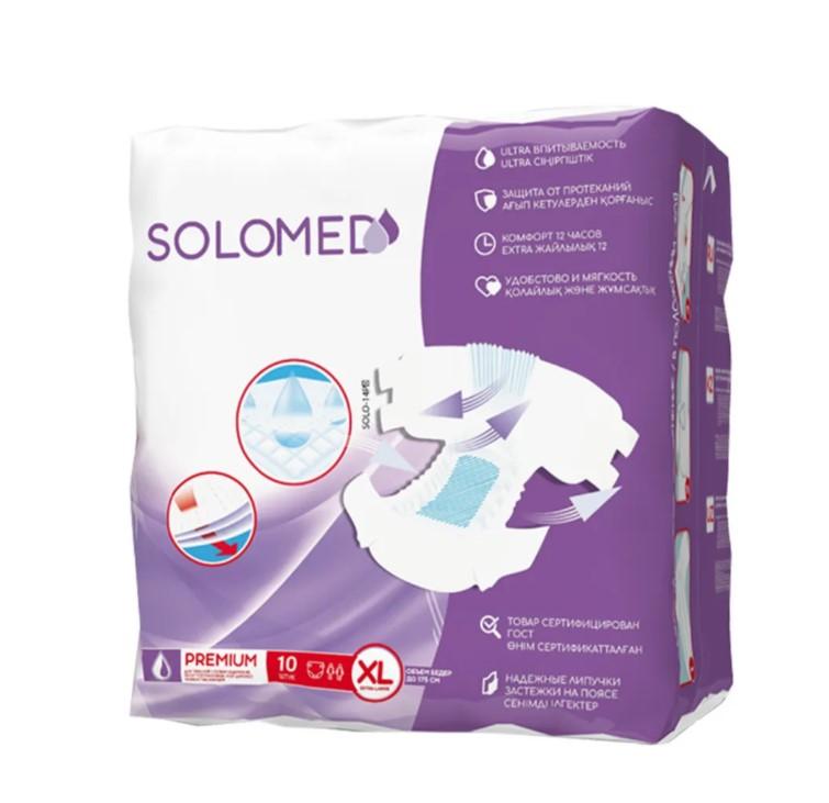 СОЛОМЕД (SOLOMED) PREMIUM ПОДГУЗНИКИ ДЛЯ ВЗРОСЛЫХ Р.XL №10