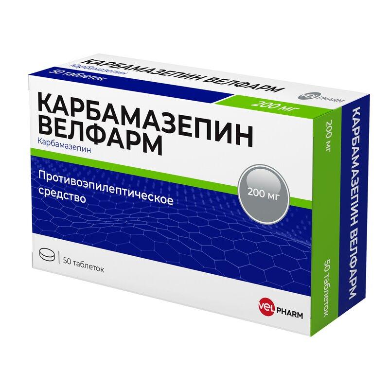 КАРБАМАЗЕПИН ВЕЛФАРМ ТАБЛ. 200МГ №50 