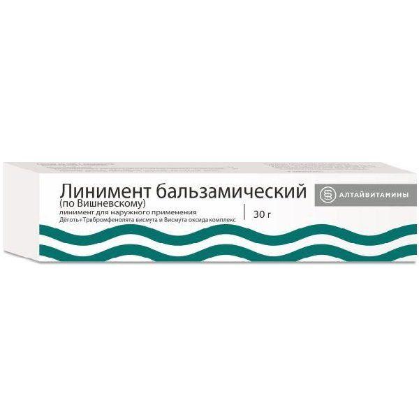 ЛИНИМЕНТ БАЛЬЗАМИЧЕСКИЙ (ПО ВИШНЕВСКОМУ) Д/НАРУЖ. ПРИМ. ТУБА 30Г АЛТАЙВИТАМИНЫ
