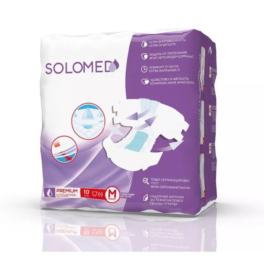 СОЛОМЕД (SOLOMED) PREMIUM ПОДГУЗНИКИ ДЛЯ ВЗРОСЛЫХ Р.M №10