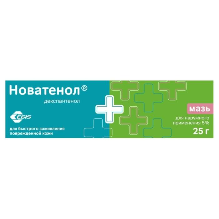 НОВАТЕНОЛ МАЗЬ Д/НАРУЖ. ПРИМ. 5% ТУБА 25Г 