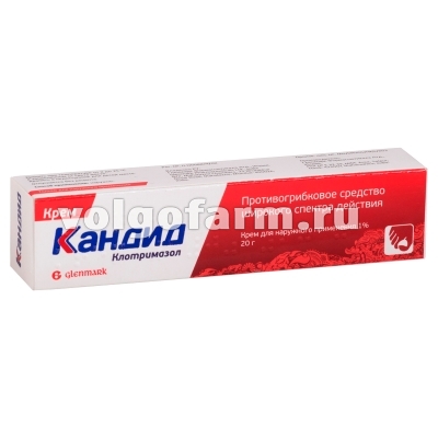 КАНДИД КРЕМ Д/НАРУЖ. ПРИМ. 1% ТУБА 20Г