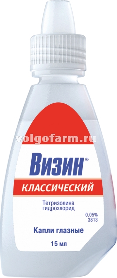 ВИЗИН КЛАССИЧЕСКИЙ КАПЛИ ГЛАЗН. 0,05% ФЛ-КАП. 15МЛ