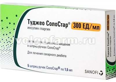 ТУДЖЕО СОЛО СТАР Р-Р ДЛЯ П/К ВВЕД. 300ЕД/МЛ КАРТРИДЖ В ШПРИЦ-РУЧКЕ 1,5МЛ №5