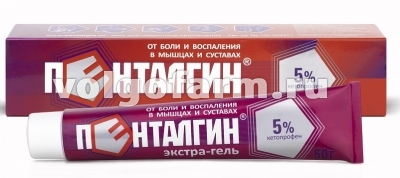 ПЕНТАЛГИН ЭКСТРА-ГЕЛЬ ГЕЛЬ Д/НАРУЖ. ПРИМ. 5% ТУБА 50Г