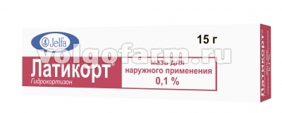 ЛАТИКОРТ МАЗЬ Д/НАР. ПРИМ. 0,1% ТУБА 15Г