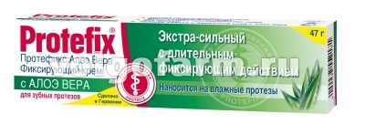 ПРОТЕФИКС КРЕМ ФИКСИРУЮЩИЙ ДЛЯ ЗУБНЫХ ПРОТЕЗОВ ЭКСТРА-СИЛЬНЫЙ АЛОЭ ВЕРА 40МЛ