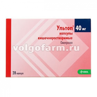 УЛЬТОП КАПС. КИШ/РАСТ. 40МГ №28