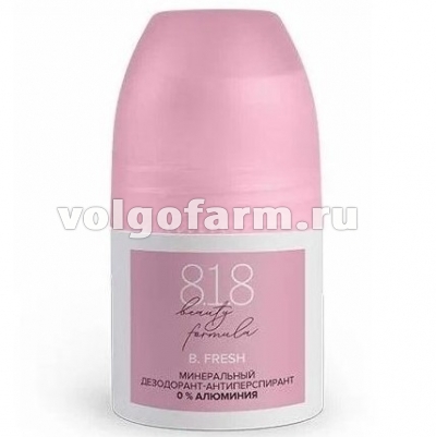 8.1.8 BEAUTY FORMULA ДЕЗОДОРАНТ-АНТИПЕРСПИРАНТ МИНЕРАЛЬНЫЙ БЕЗ СОЛЕЙ АЛЮМИНИЯ ФЛ. 50МЛ