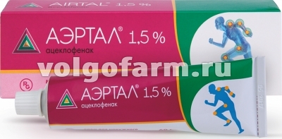 АЭРТАЛ КРЕМ Д/НАРУЖ. ПРИМ. 1,5% ТУБА 60Г