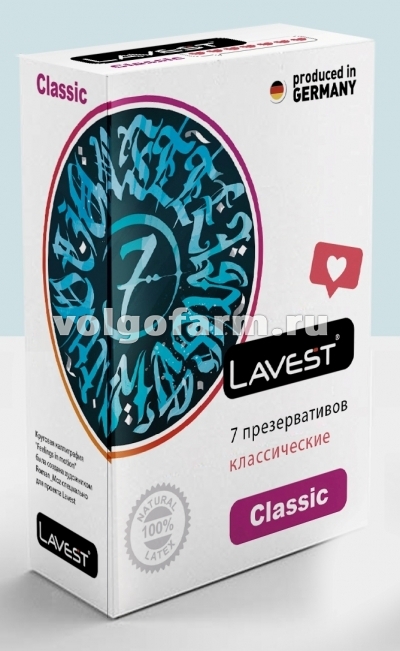 LAVEST ПРЕЗЕРВАТИВЫ CLASSIC №7