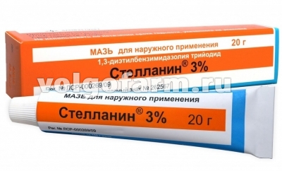 СТЕЛЛАНИН МАЗЬ Д/НАРУЖ. ПРИМ. 3% ТУБА 20Г