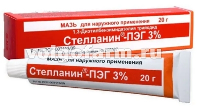 СТЕЛЛАНИН-ПЭГ МАЗЬ Д/НАРУЖ. ПРИМ. 3% ТУБА 20Г